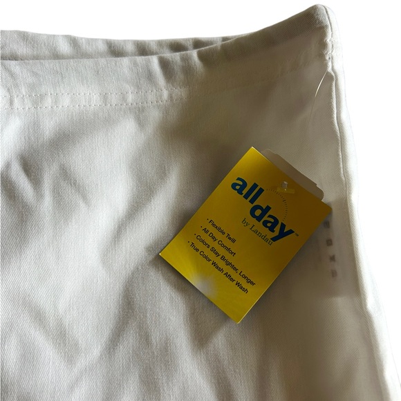 All day by Landau white drawstring scrub pants unisex size XSM NWT - Picture 4 of 5